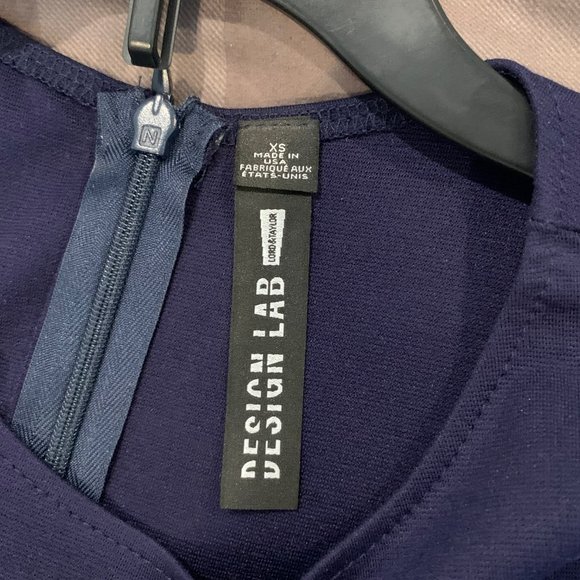 Design Lab Short Sleeve Navy Dress - Picture 6 of 6